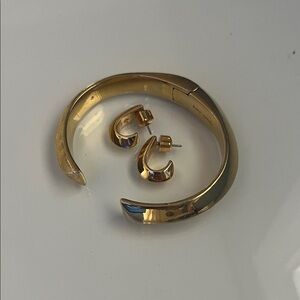 Kate Spade Gold Bracelet and Earring Set